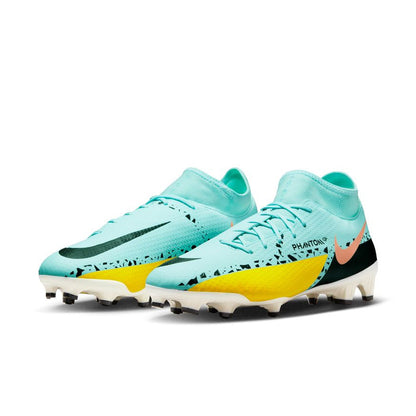Nike Phantom GT2 Academy Dynamic Fit FG - Glacier Ice/Black/Yellow Men's Footwear Closeout Glacier Ice/Black/Yellow Mens 6.5 - Third Coast Soccer