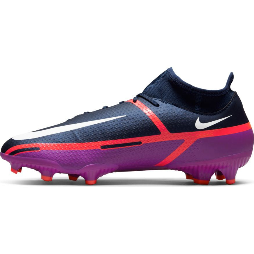 Nike Phantom Gt2 Academy Fg - Navy/White/Purple Mens Firm Ground Mens 7 College Navy/White/Vivid Purpl - Third Coast Soccer
