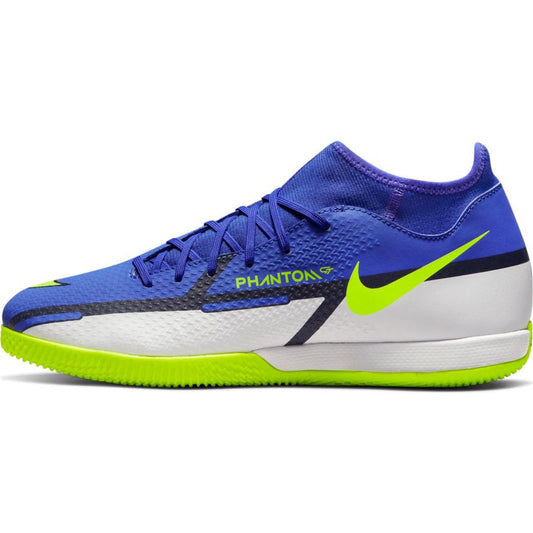 Nike Phantom Gt2 Academy IC - Sapphire/Volt/Grey Fog Mens Indoor Mens 6.5 Sapphire/Volt/Grey Fog/Blue Vo - Third Coast Soccer