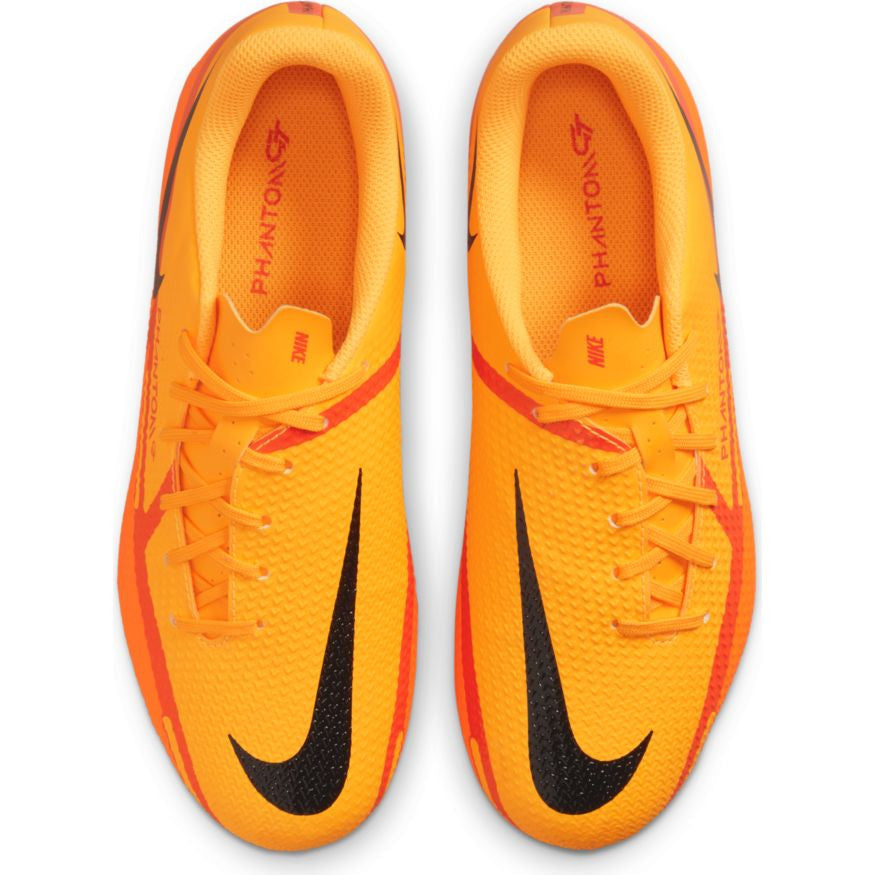 Nike Junior Phantom GT2 Academy MG - Laser Orange/Black/Total Orange Youth Footwear Closeout Youth 3.5 Laser Orange/Black/Total Orang - Third Coast Soccer