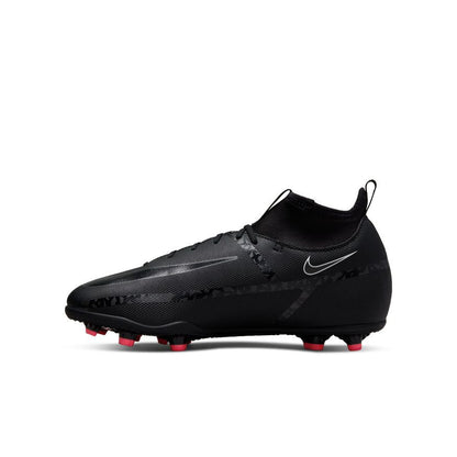 Nike Junior Phantom GT2 Club Dynamic-Fit FG - Black/Summit White/Bright Crimson Youth Footwear Closeout   - Third Coast Soccer