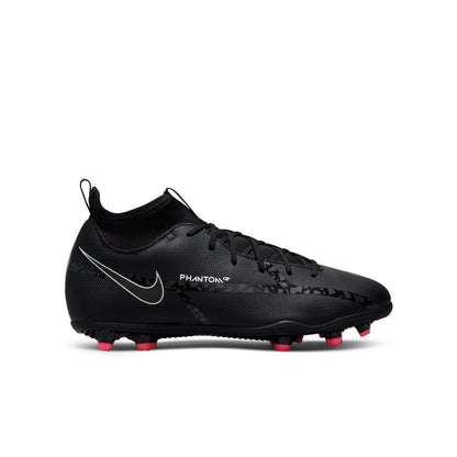 Nike Junior Phantom GT2 Club Dynamic-Fit FG - Black/Summit White/Bright Crimson Youth Footwear Closeout   - Third Coast Soccer