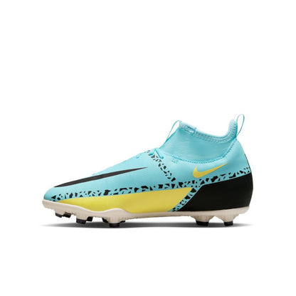 Nike Junior Phantom GT2 Club Dynamic Fit FG - Glacier Ice/Black/Yellow Youth Footwear Closeout   - Third Coast Soccer