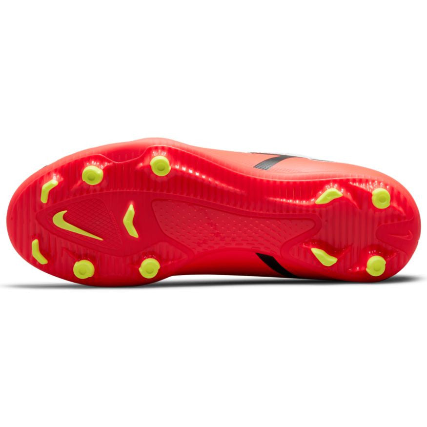 Nike Junior Phantom Gt2 Club FG/Mg - White/Bright Crimson/Volt Youth Firm Ground Youth 2 White/Bright Crimson/Volt - Third Coast Soccer