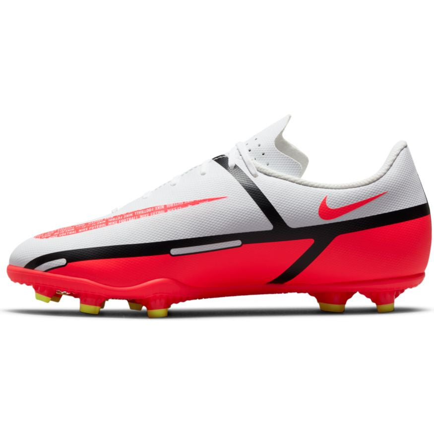 Nike Junior Phantom Gt2 Club FG/Mg - White/Bright Crimson/Volt Youth Firm Ground Youth 1.5 White/Bright Crimson/Volt - Third Coast Soccer