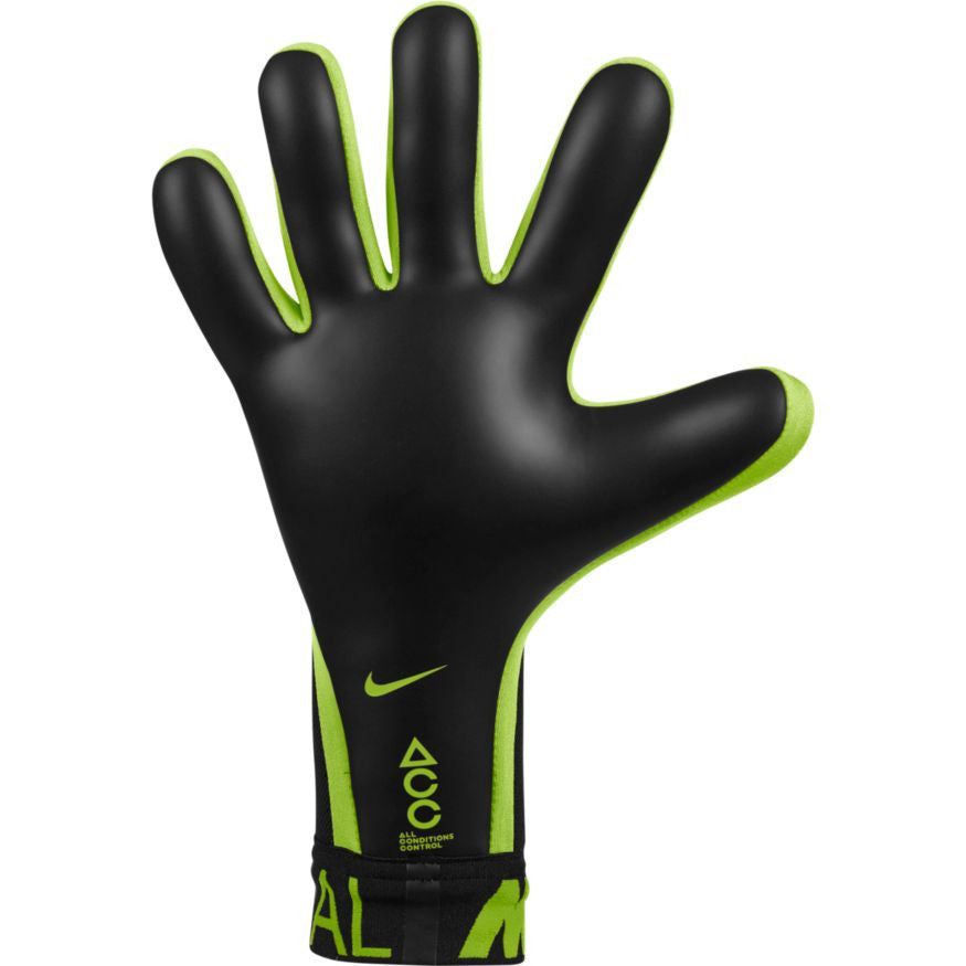 Nike Mercurial Touch Elite Goalkeeper Glove - Black/Volt Gloves Black/Black/Volt Size 10 - Third Coast Soccer