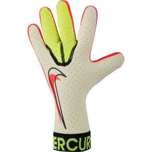 Nike Mercurial Touch Elite Goalkeeper Glove - White/Volt/Crimson Gloves White/Volt/Bright Crimson Size 10 - Third Coast Soccer