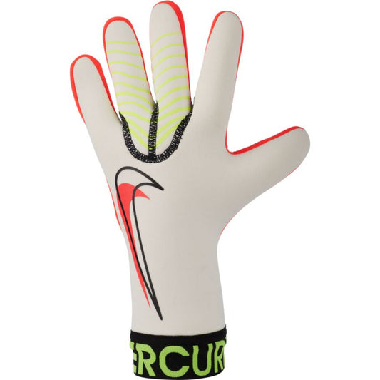Nike Mercurial Touch Victory Goalkeeper Glove - White/Volt/Crimson Gloves White/Volt/Bright Crimson Size 11 - Third Coast Soccer