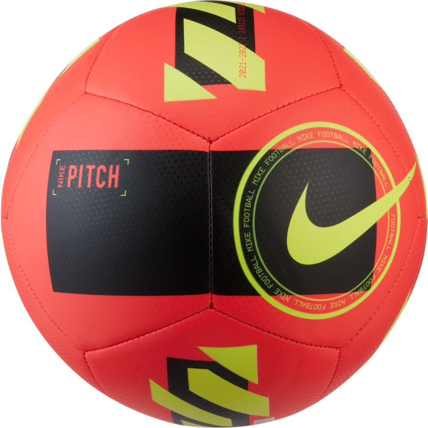Nike Pitch Ball - Crimson/Black/Volt Equipment Bright Crimson/Black/Volt Size 5 - Third Coast Soccer