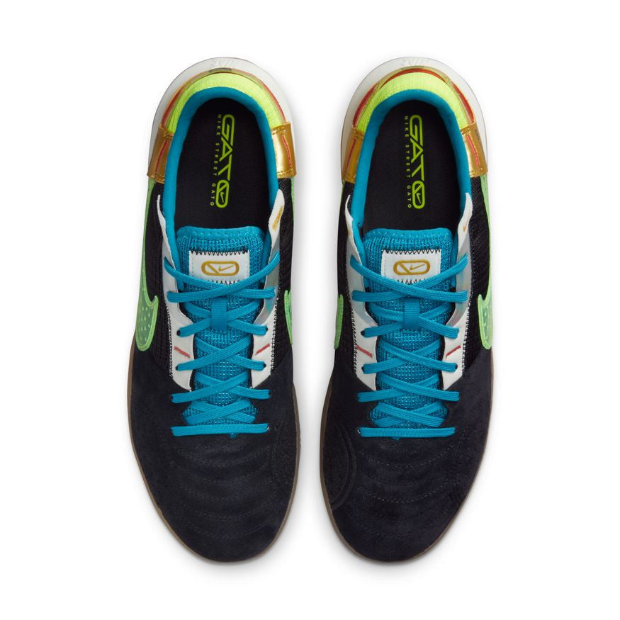 Nike Streetgato - Black/Volt/Cyber Teal Mens Footwear   - Third Coast Soccer