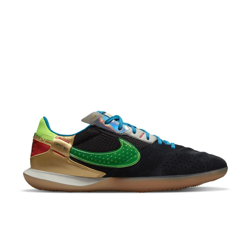 Nike Streetgato - Black/Volt/Cyber Teal Mens Footwear   - Third Coast Soccer