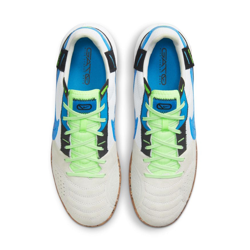 Nike Streetgato - White/Lite Photo Blue/Black Mens Footwear Mens 9 White/Lite Photo Blue/Black - Third Coast Soccer