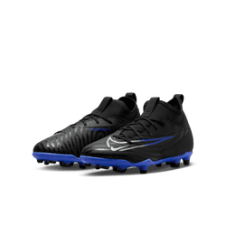 Nike Junior Phantom GX Club FG - Black/Chrome/Hyper Royal Youth Firm Ground Black/Chrome/Hyper Royal Youth 1 - Third Coast Soccer