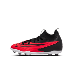 Nike Junior Phantom GX Club DF FG - Crimson/Black/White Youth Footwear   - Third Coast Soccer