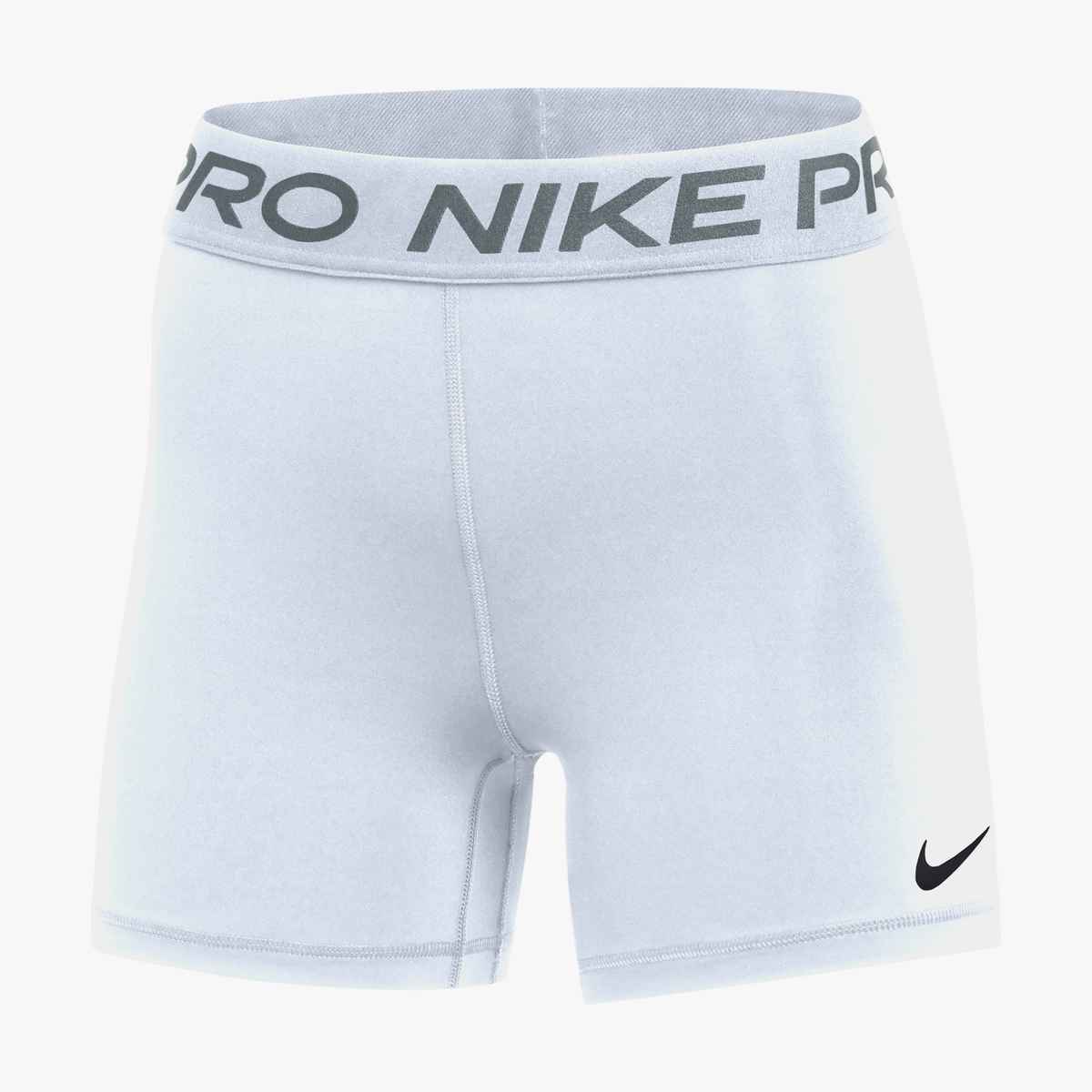 Nike Women's Pro 365 Short Training Wear White/Black Womens XSmall - Third Coast Soccer