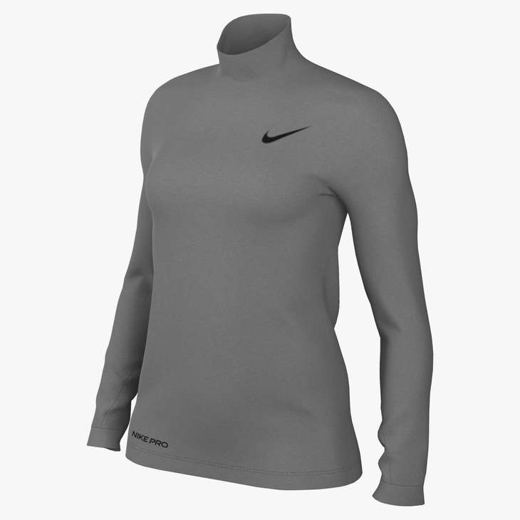 Nike Women's Pro Intertwist Top Training Wear Dark Steel Grey/Black Womens XSmall - Third Coast Soccer