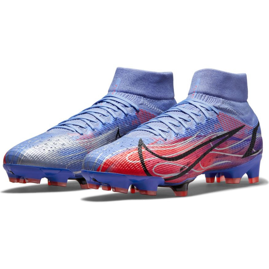 Nike Mercurial Superfly 8 Pro Km FG - Light Thistle/Metallic Silver Mens Firm Ground Mens 6.5 Light Thistle/Metallic Silver - Third Coast Soccer