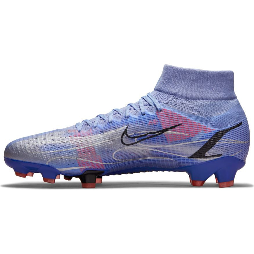 Nike Mercurial Superfly 8 Pro Km FG - Light Thistle/Metallic Silver Mens Firm Ground Mens 7 Light Thistle/Metallic Silver - Third Coast Soccer