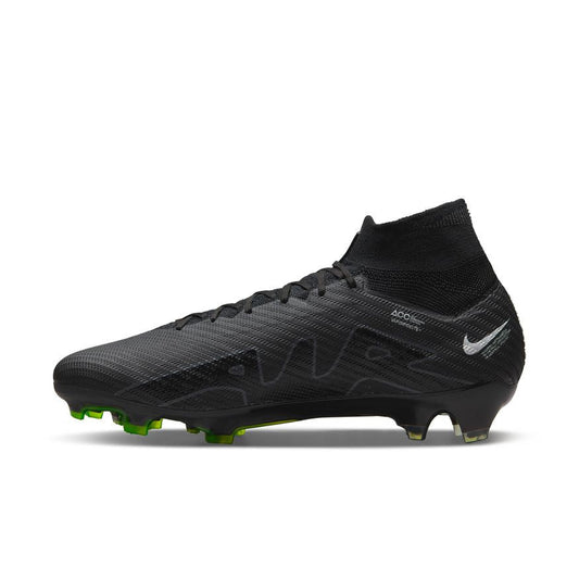 Nike Zoom Mercurial Superfly 9 Elite FG - Black/Dark Smoke Grey/White/Volt Mens Footwear Mens 6.5 Black/Dk Smoke Grey/White/Volt - Third Coast Soccer