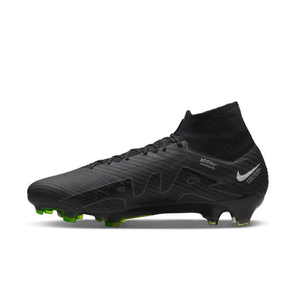 Nike Zoom Mercurial Superfly 9 Elite FG - Black/Dark Smoke Grey/White/Volt Men's Footwear Closeout   - Third Coast Soccer