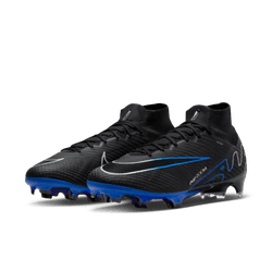 Nike Mercurial Superfly 9 Elite FG - Black/Chrome/Hyper Royal Men's Footwear Closeout Mens 7 Black/Chrome/Hyper Royal - Third Coast Soccer