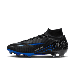 Nike Mercurial Superfly 9 Elite FG - Black/Chrome/Hyper Royal Men's Footwear Closeout - Third Coast Soccer