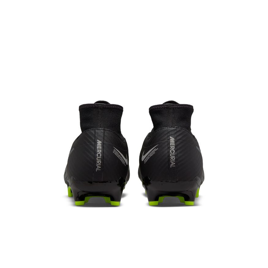 Nike Zoom Mercurial Superfly 9 Academy FG - Black/Smoke Grey/White/Volt Mens Footwear   - Third Coast Soccer