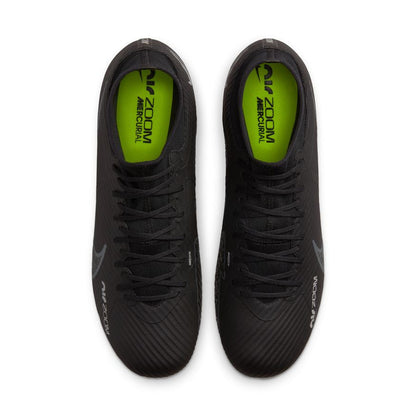 Nike Zoom Mercurial Superfly 9 Academy FG - Black/Smoke Grey/White/Volt Mens Footwear   - Third Coast Soccer
