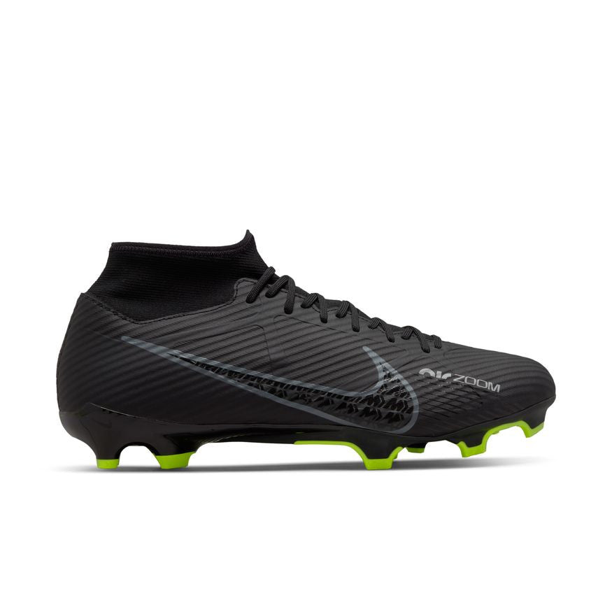 Nike Zoom Mercurial Superfly 9 Academy FG - Black/Smoke Grey/White/Volt Mens Footwear   - Third Coast Soccer