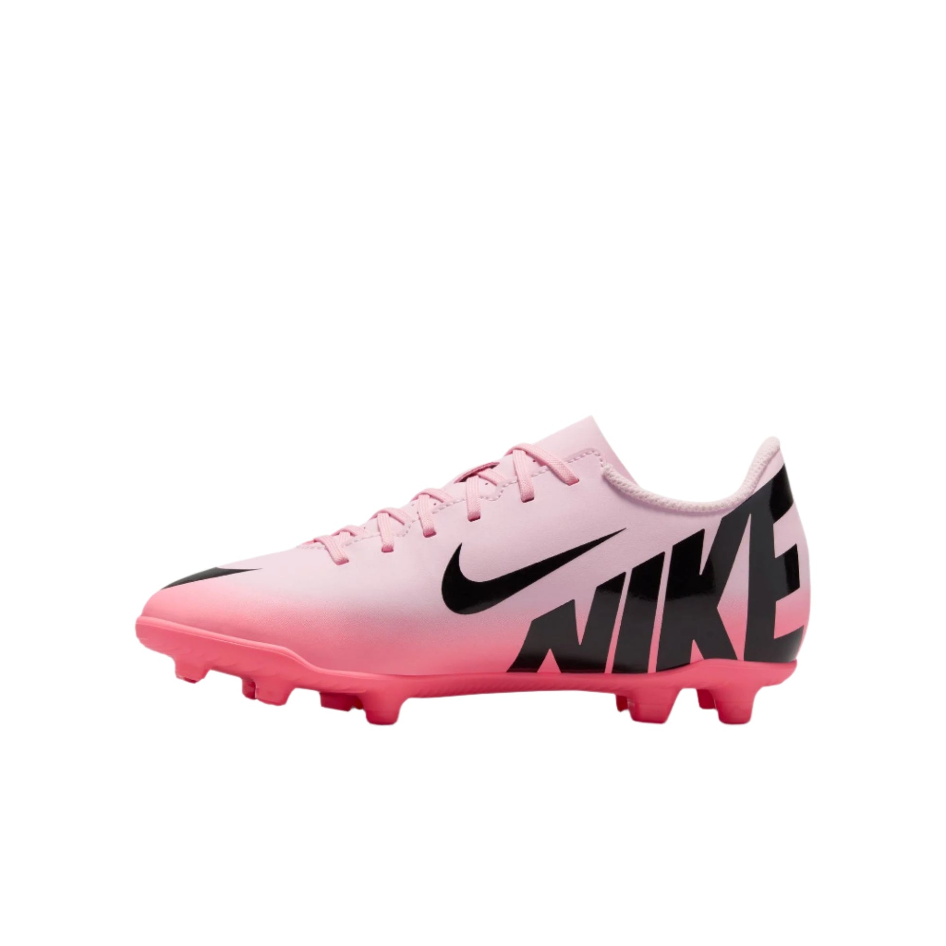 Nike Jr Mercurial Vapor 15 Club FG - Pink Foam/Black Youth Footwear - Third Coast Soccer