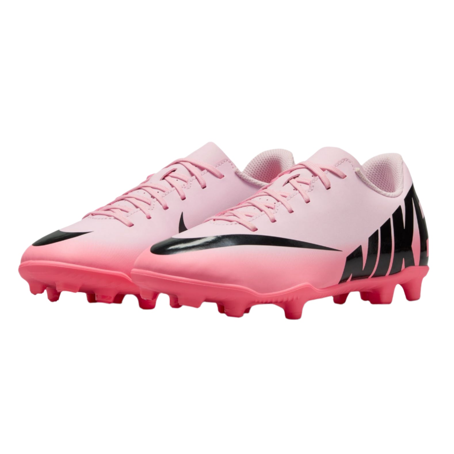 Nike Jr Mercurial Vapor 15 Club FG - Pink Foam/Black Youth Footwear - Third Coast Soccer