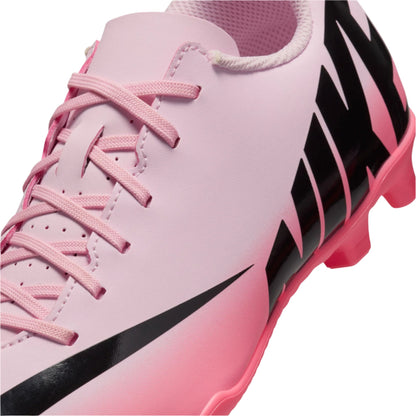 Nike Jr Mercurial Vapor 15 Club FG - Pink Foam/Black Youth Footwear - Third Coast Soccer