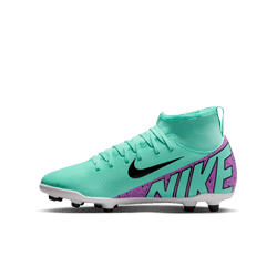 Nike Junior Mercurial Superfly 9 Club FG - Turquoise/Fuchsia/Black/White Youth Footwear   - Third Coast Soccer