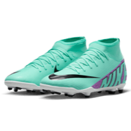 Nike Junior Mercurial Superfly 9 Club FG - Turquoise/Fuchsia/Black/White Youth Footwear   - Third Coast Soccer