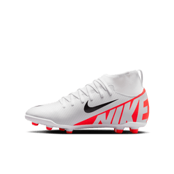 Nike Junior Mercurial Superfly 9 Club FG - Crimson/White/Black Youth Footwear   - Third Coast Soccer