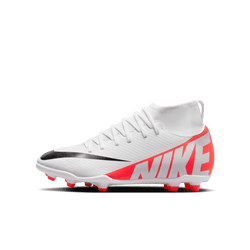 Nike Junior Mercurial Superfly 9 Club FG - Crimson/White/Black Youth Footwear   - Third Coast Soccer