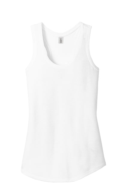 District Women's Perfect Tri Racerback Tank T-Shirts White Womens XSmall - Third Coast Soccer