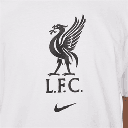 Nike Liverpool FC Crest Tee - White/Black Club Replica   - Third Coast Soccer