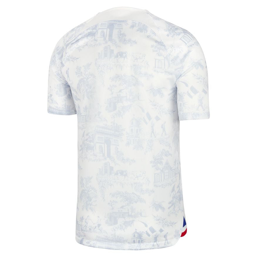 Nike France Away Jersey 2022 International Replica Closeout White/Game Royal Mens Medium - Third Coast Soccer