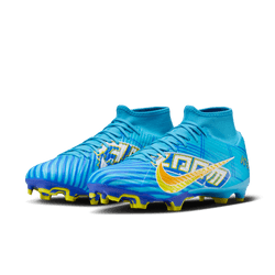 Nike Zoom Mercurial Superfly 9 Academy KM FG - Baltic Blue/White Mens Footwear Baltic Blue/White Mens 6.5 - Third Coast Soccer