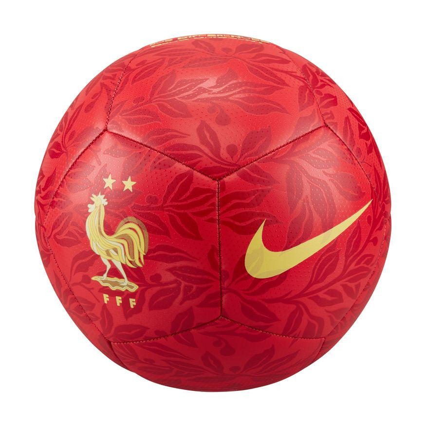 Nike France Pitch Ball Balls University Red/Gym Red/Gold Size 5 - Third Coast Soccer