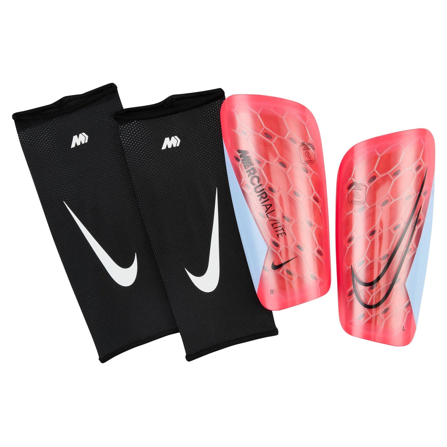 Nike Mercurial Lite Shinguard - Crimson/Royal/Black Adult Shinguards - Third Coast Soccer