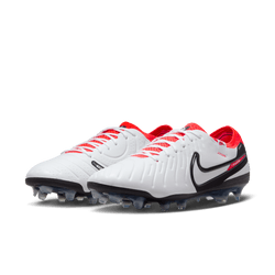 Nike Tiempo Legend 10 Elite FG - White/Black/Bright Crimson Mens Footwear White/Black/Bright Crimson Mens 7 - Third Coast Soccer