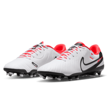 Nike Tiempo Legend 10 Academy FG - White/Black/Bright Crimson Men's Footwear Closeout White/Black/Bright Crimso Mens 6.5 - Third Coast Soccer