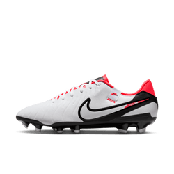 Nike Tiempo Legend 10 Academy FG - White/Black/Bright Crimson Men's Footwear Closeout   - Third Coast Soccer
