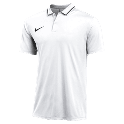 Nike Men's DF Short-Sleeve Polo Polos White/Black Mens Small - Third Coast Soccer