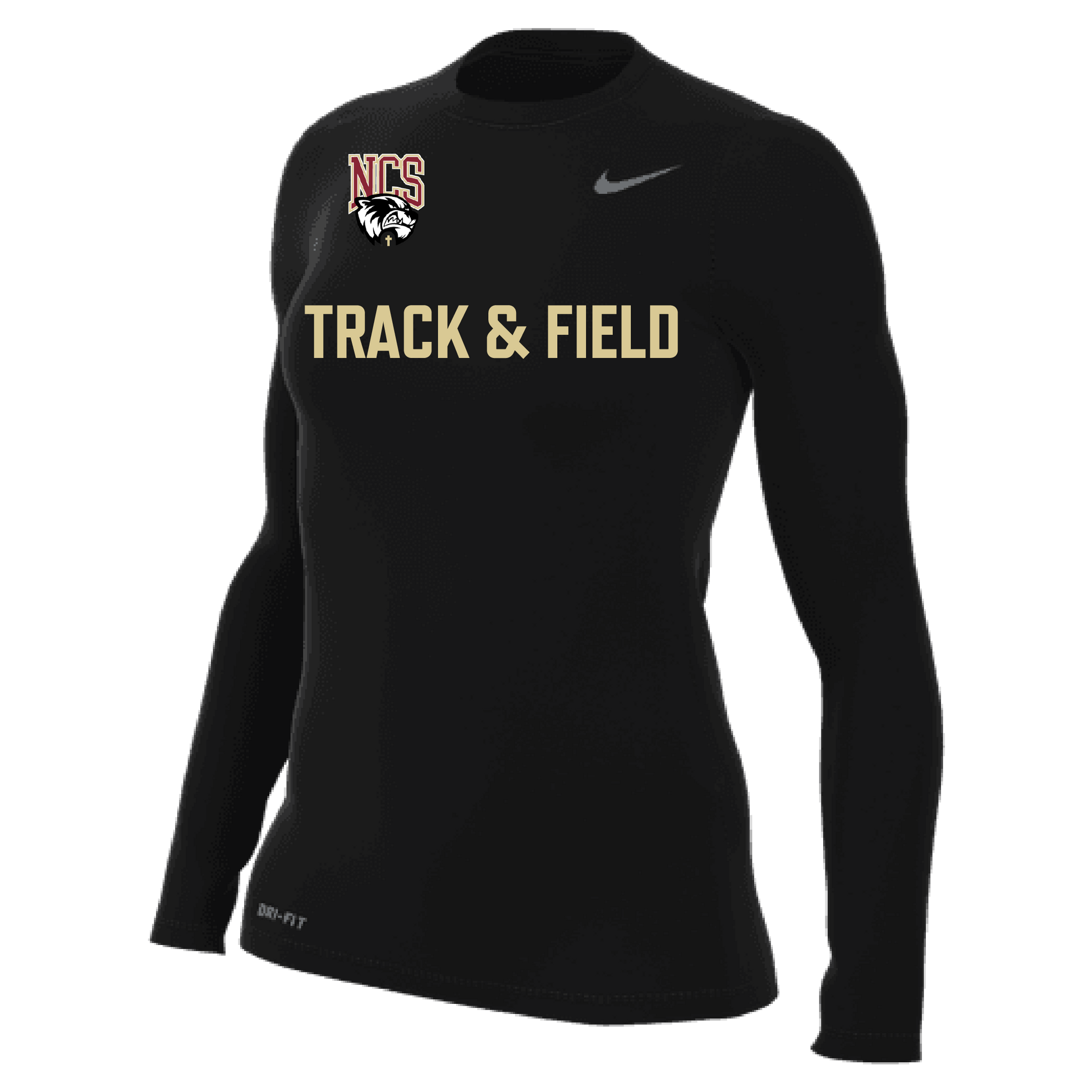 Nike Northlake Track & Field Women's Legend Long-Sleeve Shirt - Black Northlake Track and Field   - Third Coast Soccer