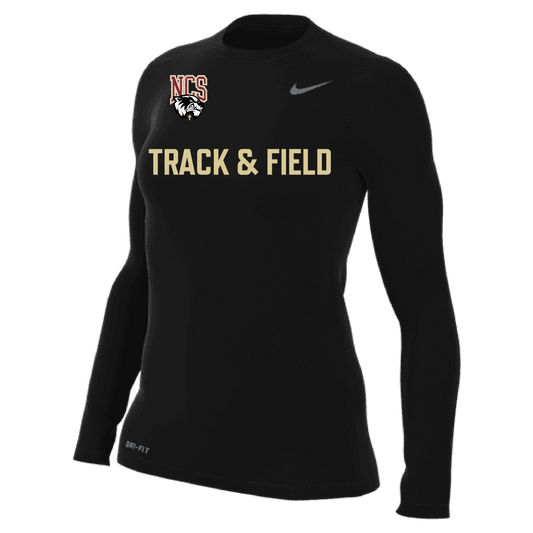 Nike Northlake Track & Field Women's Legend Long-Sleeve Shirt - Black Northlake Track and Field   - Third Coast Soccer