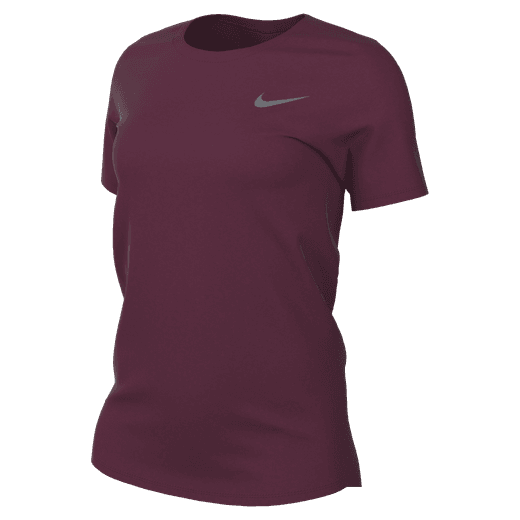 Nike Women's Team Legend Short-Sleeve Tee Training Wear Team Maroon/Cool Grey Womens XSmall - Third Coast Soccer