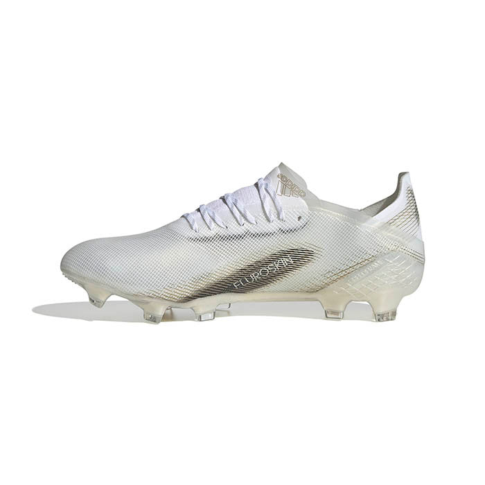 adidas X Ghosted.1 FG - White/Black/Gold Mens Firm Ground Mens 7.5 White/Black/Gold - Third Coast Soccer